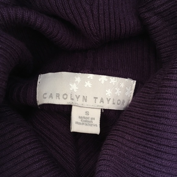 Carolyn Taylor purple turtle neck sweater - Picture 4 of 4